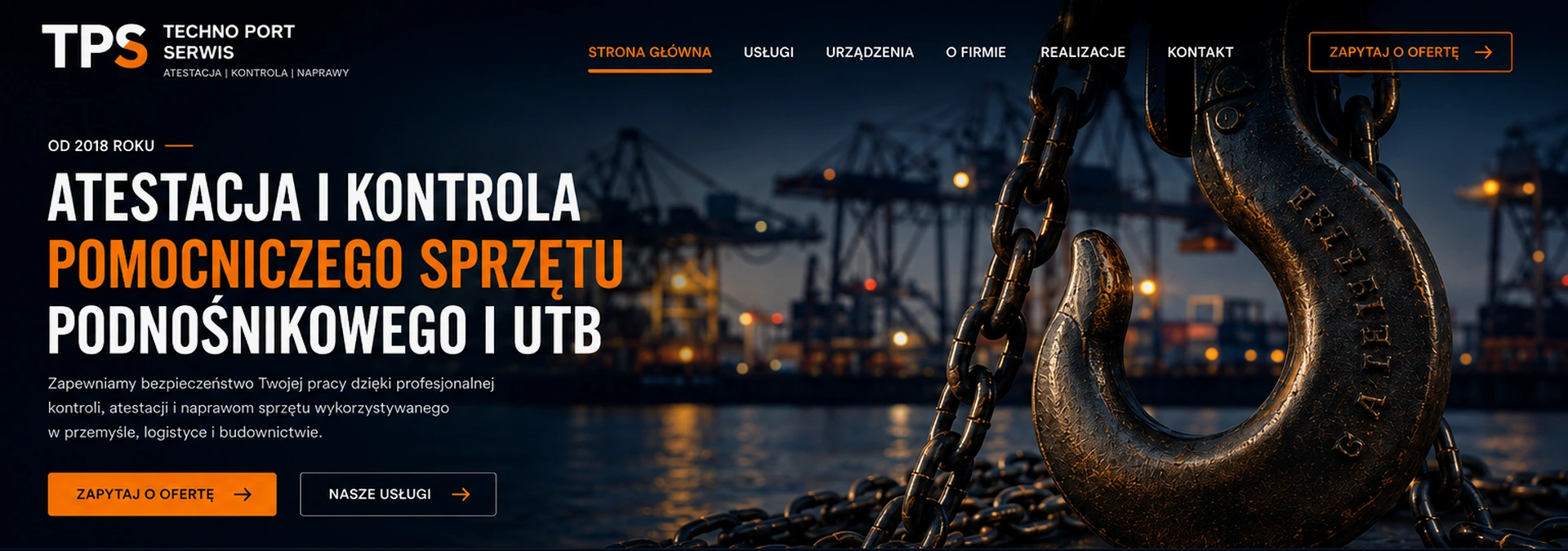 Haki i osprzęt przeładunkowy